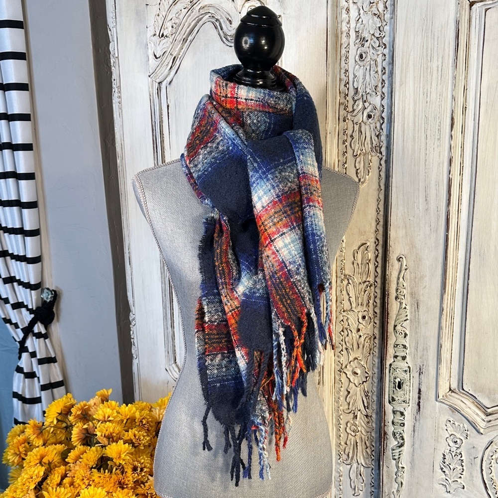 Medina Plaid Multicolor Scarf